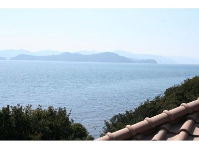 淡路島 南あわじ市 ホテルアナガのコテージ 客室から見える海の眺望