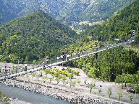 谷瀬の吊り橋（たにぜのつりばし）